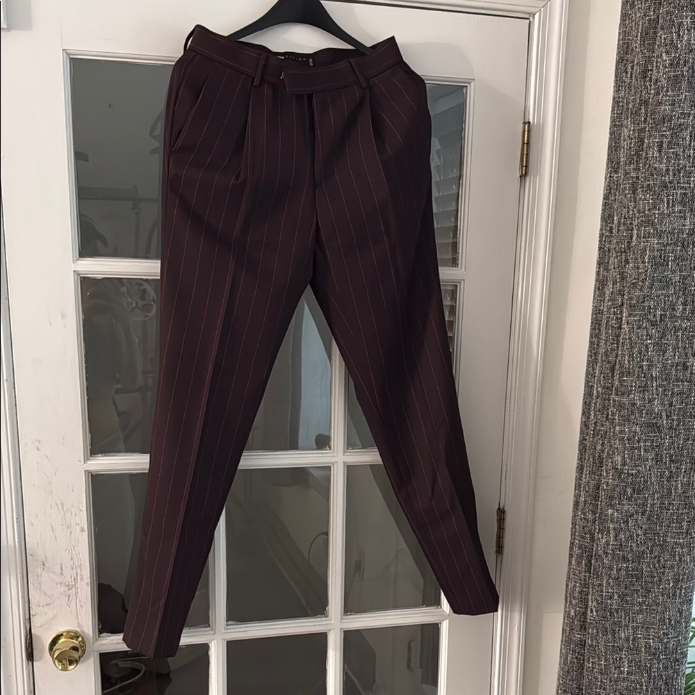 ASOS Men's Red Striped Pants